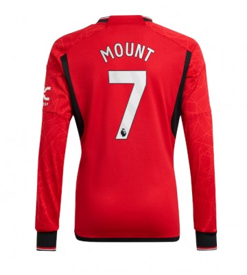 Manchester United Mason Mount #7 Hjemmebanetrøje 2023-24 Lange ærmer